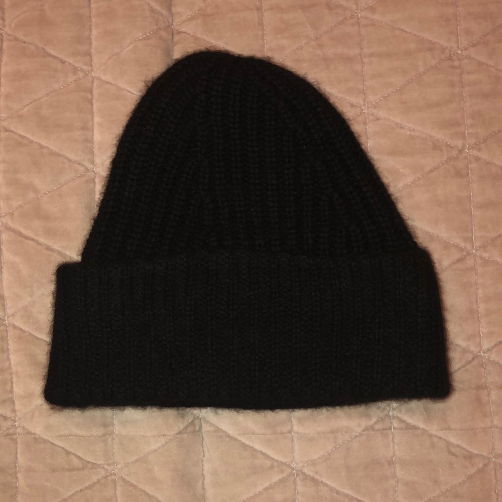 Black Naked Cashmere Beanie